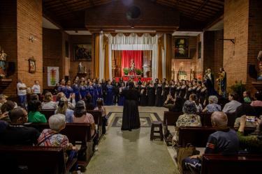 Sabaneta vibró con la música sacra en una emotiva bienvenida a la Semana Santa