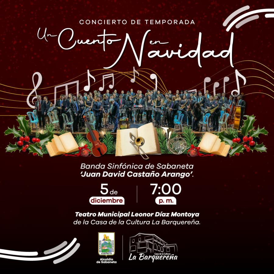 Nuestra Banda Sinf�nica de Sabaneta 'Juan David Casta�o Arango' presenta su concierto de temporada